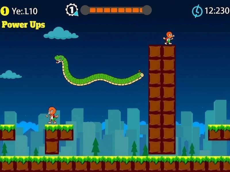Snake Jump Block Gameplay Screenshot